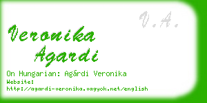 veronika agardi business card